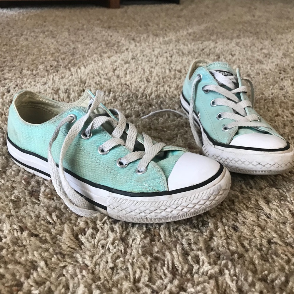 Mint, kids Converse